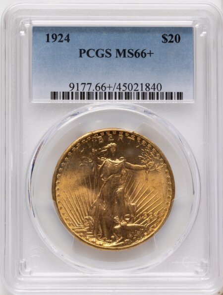 1924 $20 Saint PCGS Plus 66 PCGS