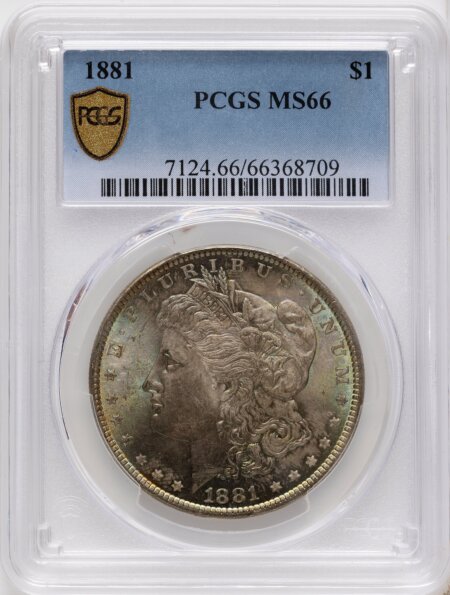 1881 S$1 PCGS Secure 66 PCGS