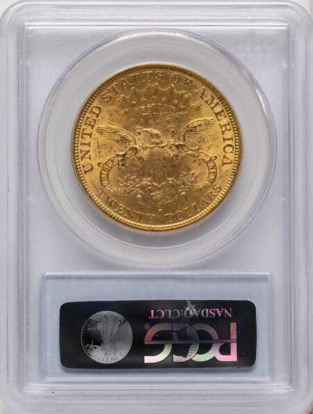 1877-S $20 Blue Label 61 PCGS