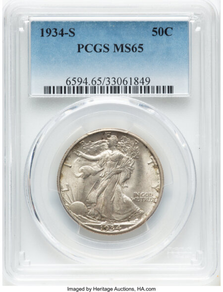 1934-S 50C 65 PCGS