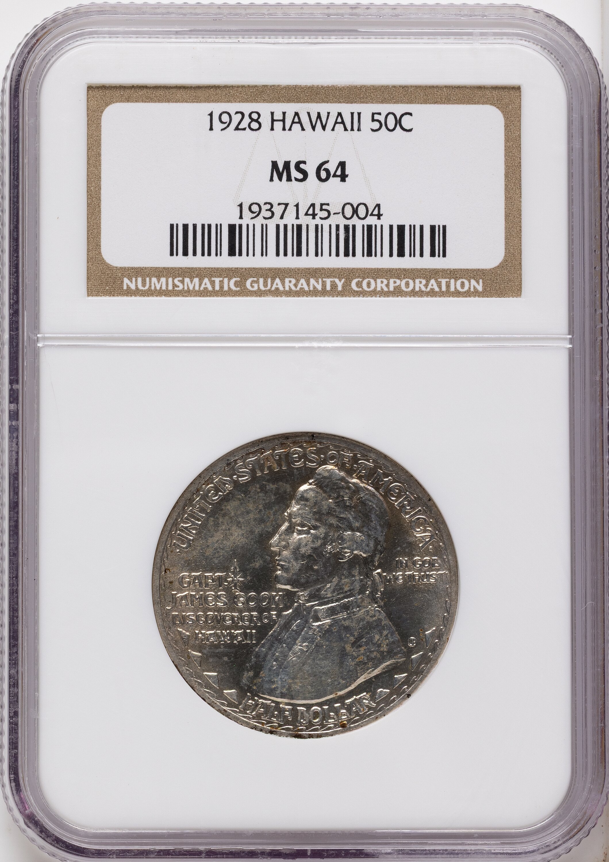 1928 50C  Hawaiian, MS 64 NGC