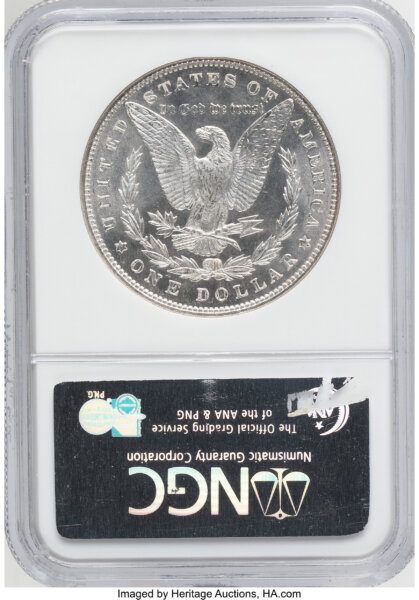 1887/6 $1 VAM-2, MS 63 NGC
