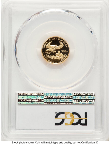 2012-W Proof Gold Eagle 1/10 oz Blue Gradient 70 PCGS