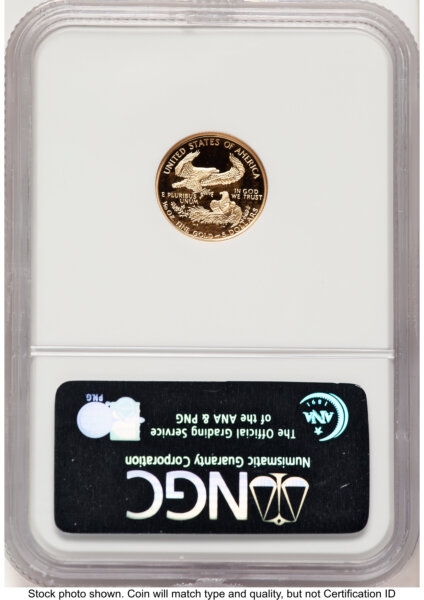 1994-W Proof Gold Eagle 1/10 oz Brown Label 70 NGC