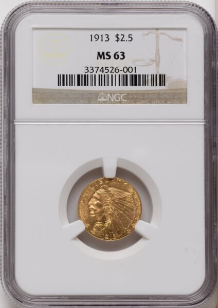 1913 $2 1/2 63 NGC