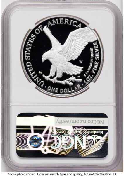 2026-W Proof Silver Eagle 1 oz ER Mike Castle 70 NGC