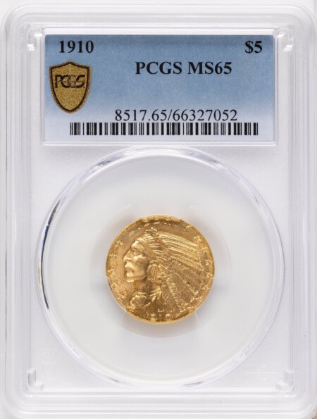 1910 $5 PCGS Secure 65 PCGS