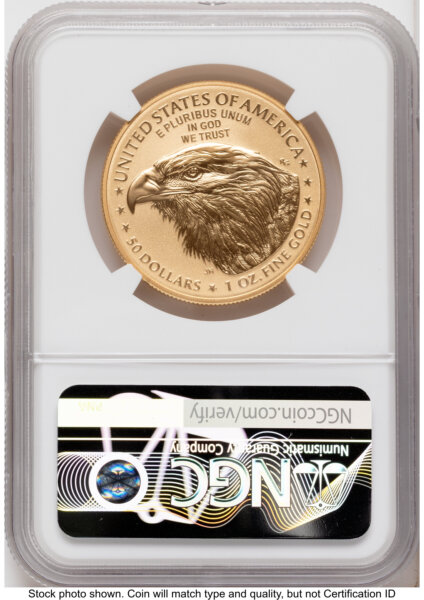 2026-W Enhanced Gold Eagle 1 oz AR Kenneth Bressett America 250  70 NGC