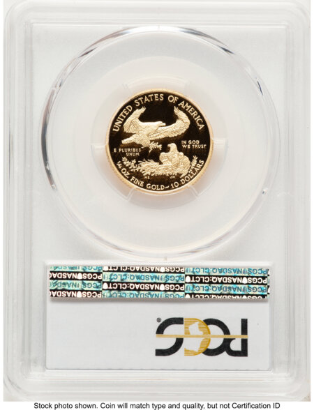 2013-W Proof Gold Eagle 1/4 oz Blue Gradient 70 PCGS