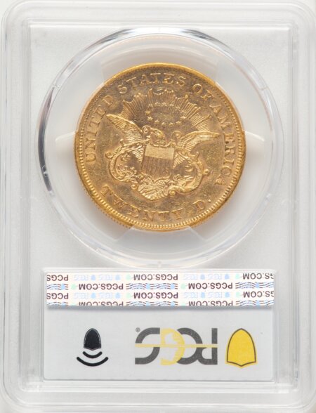 1859 $20 PCGS Secure 53 PCGS