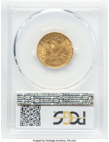 1889 $5 PCGS Secure 62 PCGS