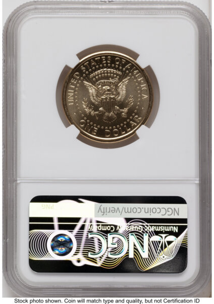 2026 Semiquincentennial President Donald J. Trump $1 (Privy Mark) AR America 250 Congress Building Label 67 NGC
