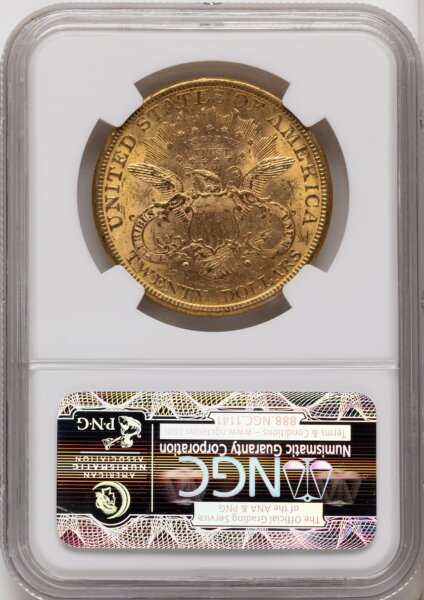 1877 $20 Brown Label 61 NGC