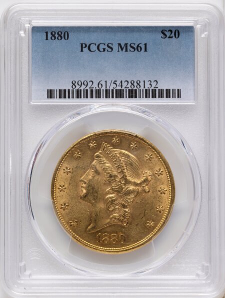 1880 $20 61 PCGS