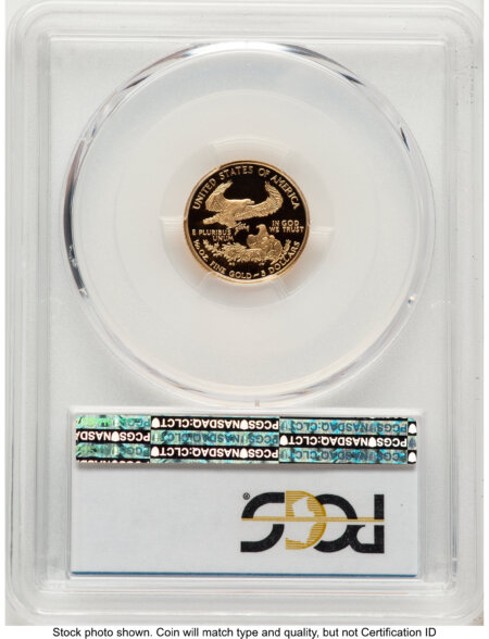 2006-W Proof Gold Eagle 1/10 oz Blue Gradient 70 PCGS