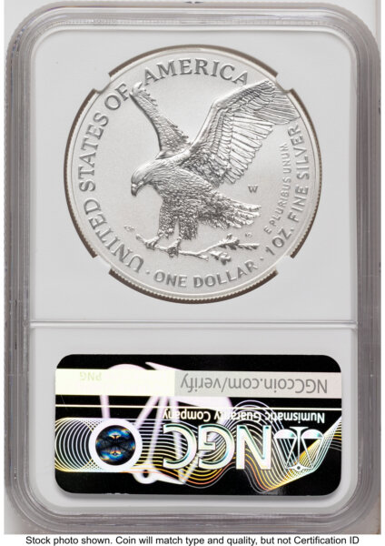 2026-W Enhanced Silver Eagle 1 oz FDI 1ST 70 NGC