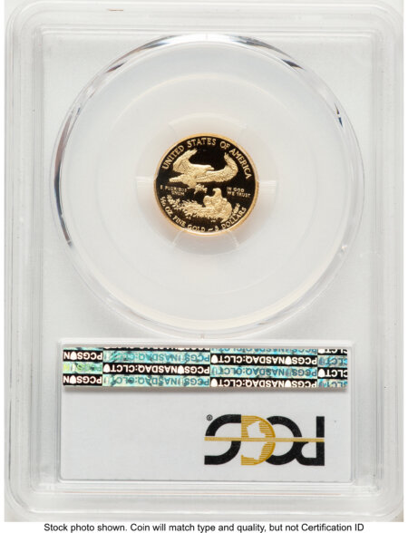 2011-W Proof Gold Eagle 1/10 oz Blue Gradient 70 PCGS