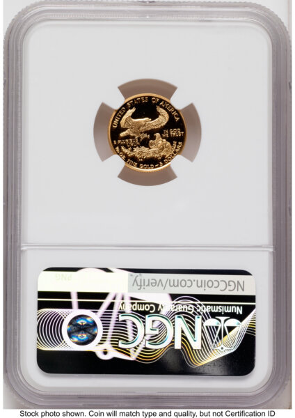 1997-W Proof Gold Eagle 1/10 oz Red Book 70 NGC