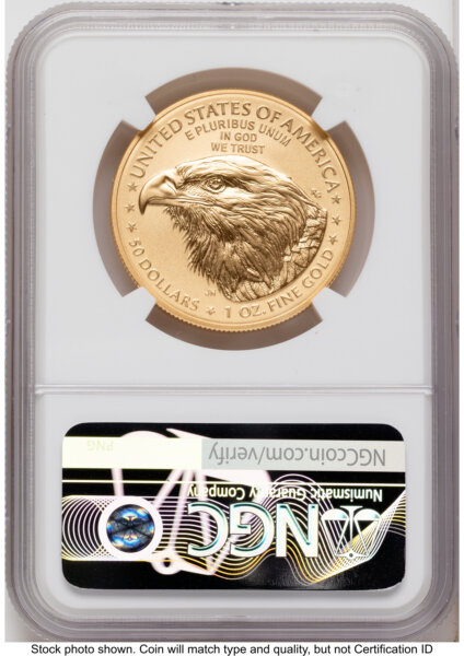 2026-W Enhanced Gold Eagle 1 oz AR Mike Castle 70 NGC