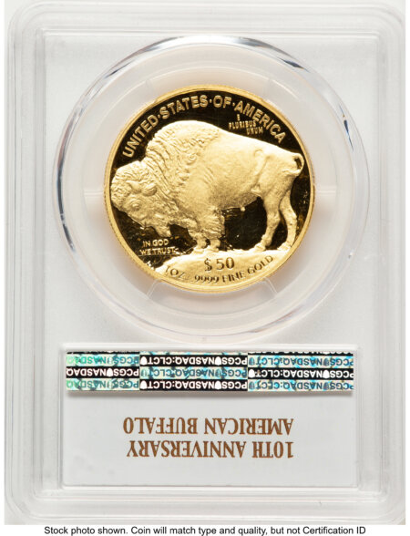 2016-W Proof Gold Buffalo 1 oz FDI Bison Label Denver 70 PCGS