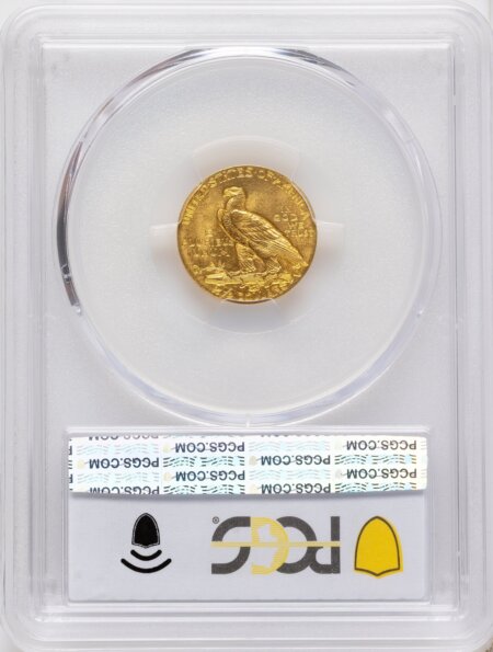 1908 $2 1/2 PCGS Secure 65 PCGS