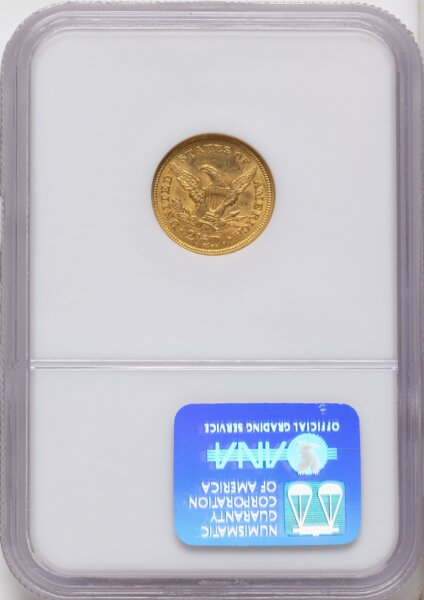 1861 $2 1/2 Old Rev. 60 NGC