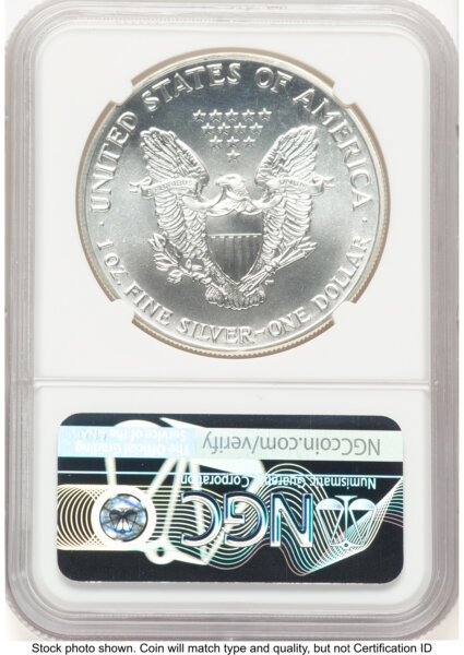 1989 Silver Eagle John Mercanti 70 NGC