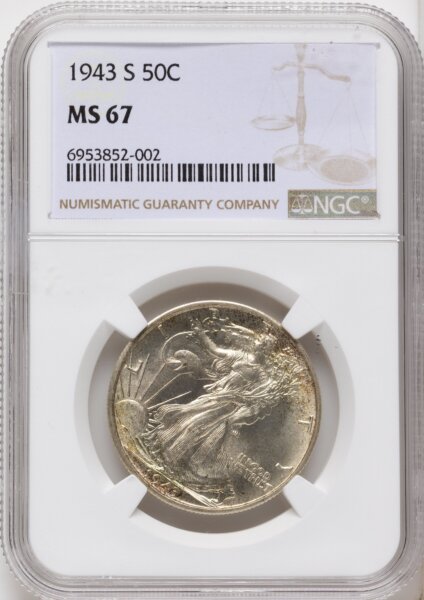 1943-S 50C 67 NGC