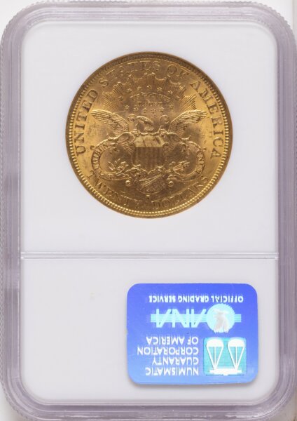 1878-S $20 Brown Label 61 NGC