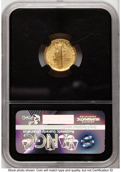 2016-W 10C Mercury Dime 100th Anniversary Gold Centennial  ER Ed Moy Blk Core 70 NGC
