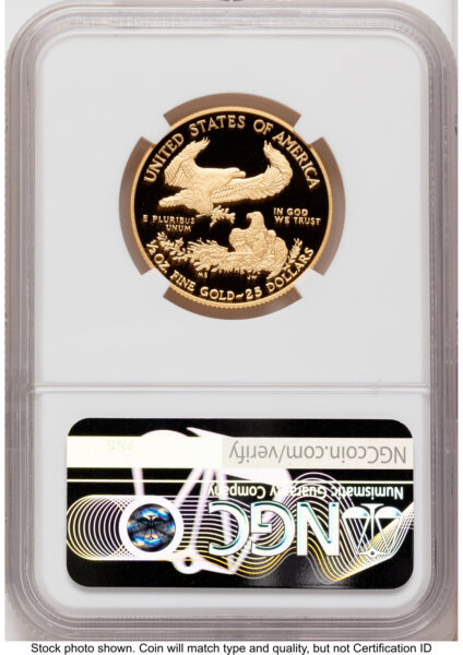 2018-W Proof Gold Eagle 1/2 oz Red Book 70 NGC
