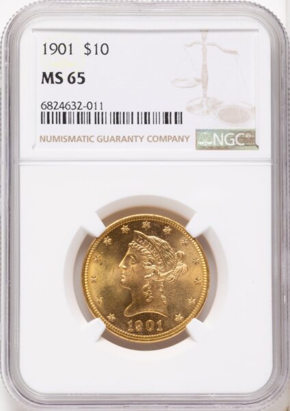 1901 $10 65 NGC