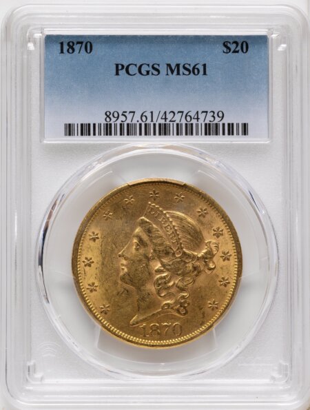 1870 $20 61 PCGS