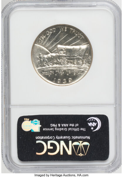 1939 50C Oregon, MS 67 NGC