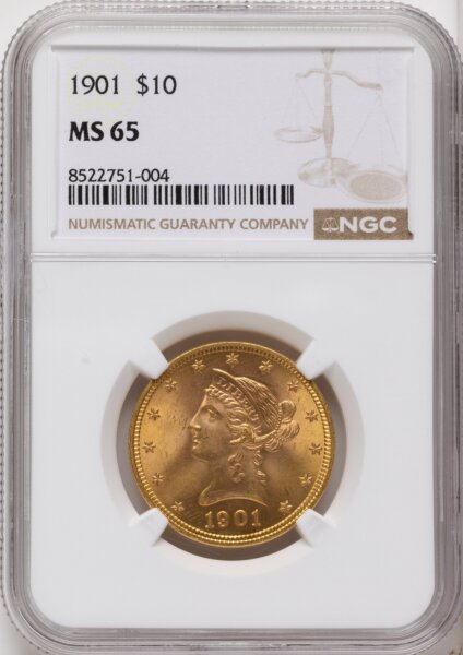 1901 $10 65 NGC