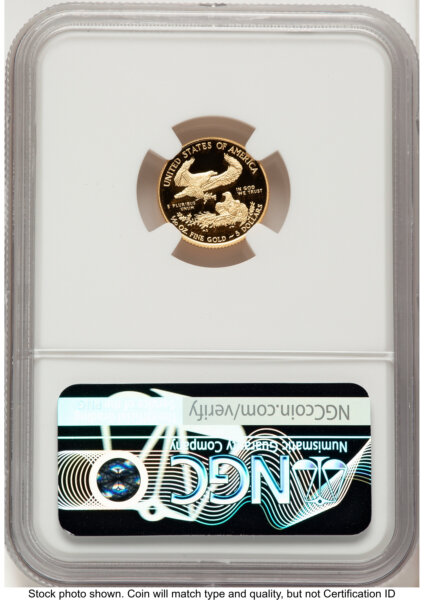 2014-W Proof Gold Eagle 1/10 oz Red Book 70 NGC