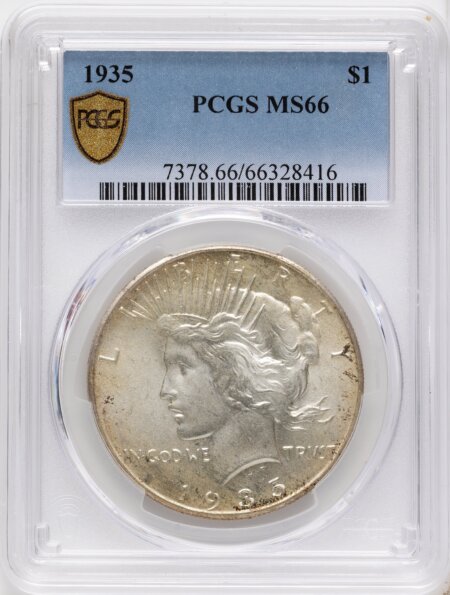 1935 S$1 PCGS Secure 66 PCGS