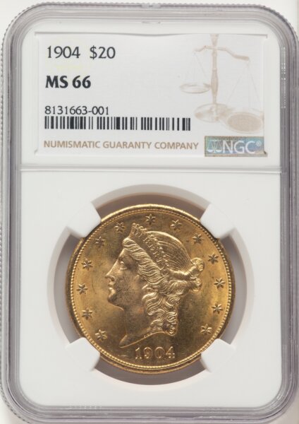 1904 $20 Liberty 66 NGC