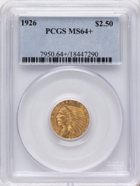 1926 $2 1/2 PCGS Plus 64 PCGS