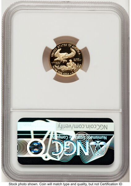 2018-W Proof Gold Eagle 1/10 oz Red Book 70 NGC