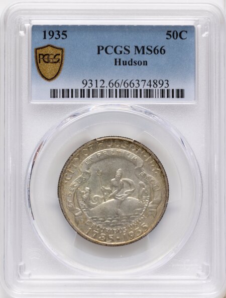 1935 50C Hudson, MS PCGS Secure 66 PCGS