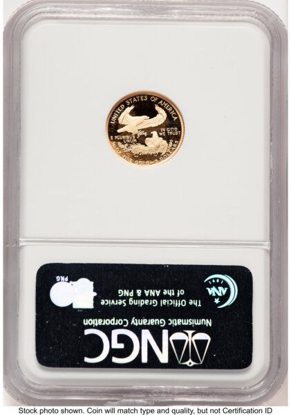 1994-W Proof Gold Eagle 1.85 oz Brown Label 70 NGC