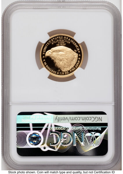 2021-W Type 2 Proof Gold Eagle 1/4 oz Ed Moy 70 NGC