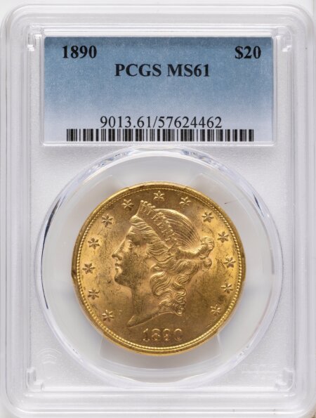 1890 $20 61 PCGS