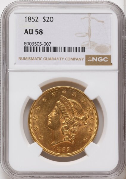 1852 $20 58 NGC