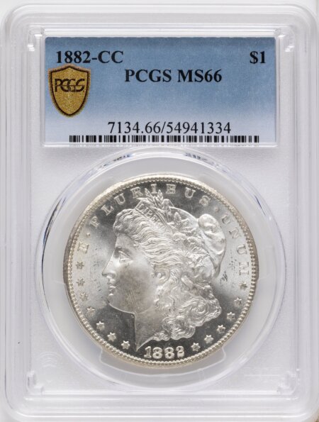 1882-CC S$1 PCGS Secure 66 PCGS