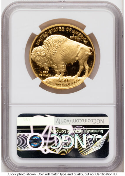 2023-W Proof Gold Buffalo 1 oz ER Mike Castle 70 NGC