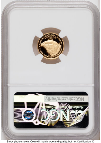 2026-W Proof Gold Eagle 1/10 oz FDI America 250 Congress Building Label 70 NGC