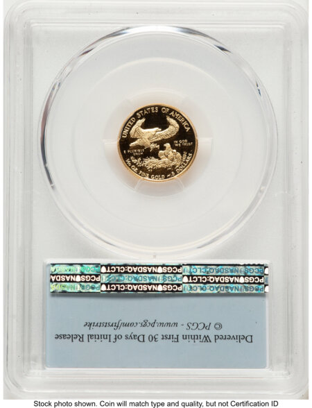 2017-W Proof Gold Eagle 1/10 oz FS Flag 70 PCGS