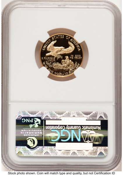 1999-W Proof Gold Eagle 1/4 oz Brown Label 70 NGC